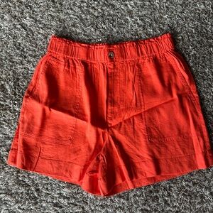 LOFT Lou & Grey Orange High Waisted Shorts